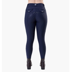 Pantalon d'équitation Horseware Flexfit hiver full grip femme Marine Bleu marine