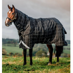 Couverture Horseware Rhino Turnout Bundle liner 0g et 200g Carreaux noir / noir & blanc Motifs