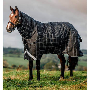 Couverture Horseware Rhino Turnout Bundle liner 0g et 200g Carreaux noir / noir & blanc Motifs