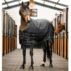 Couverture d'écurie Easy-Layer Horseware 100g Noir / noir / argent