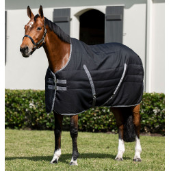 Couverture d'écurie Horseware Rambo® 400g 1000D Noir / orage / gris argent Couverture d'écurie Horseware Rambo® 400g 1000D Noir / orage / gris argent