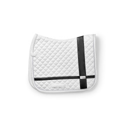 Tapis de dressage Equestrian Stockholm avec bandes Blanc