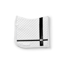 Tapis de dressage Equestrian Stockholm avec bandes Blanc