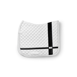 Tapis de dressage Equestrian Stockholm avec bandes Blanc