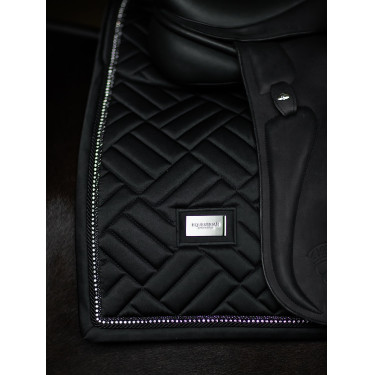 Tapis de dressage Equestrian Stockholm faux mouton Crystal Noir