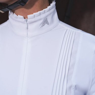 Polo shirt de compétition Euro-Star Ines Blanc Polo shirt de compétition Euro-Star Ines Blanc