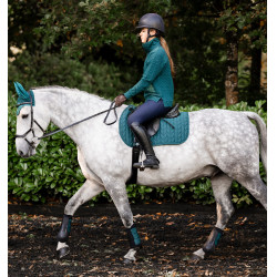 Tapis de selle Close Contact Horseware Vert dynastie