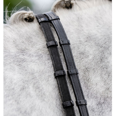 Rênes Horseware de saut avec butées Noir Rênes Horseware de saut avec butées Noir