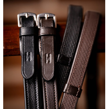 Rênes Horseware de saut avec butées Noir Rênes Horseware de saut avec butées Noir