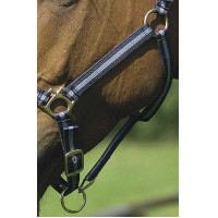 Licol nylon doublé cuir Norton Marine / ciel Bleu