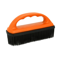 Brosse en caoutchouc pour tapis Rouge / noir