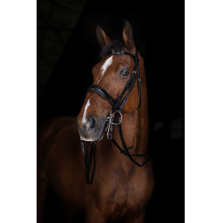 Rênes de bride Eric Thomas Elite 13 mm Noir