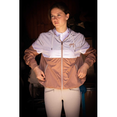 Blouson Pénélope Celecce Caramel / gris Marron
