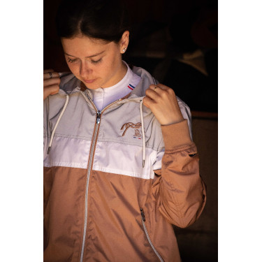 Blouson Pénélope Celecce Caramel / gris Marron