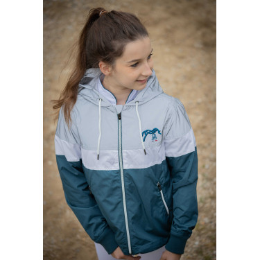 Blouson Pénélope Celecce Bleu canard