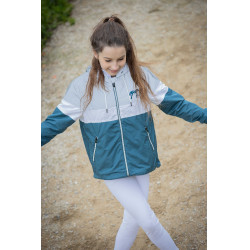 Blouson Pénélope Celecce Bleu canard