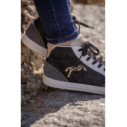 Sneakers Jupiter High Top Pénélope Noir / gris