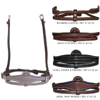 Montants de muserolle Flags & Cup ajustable Marron Montants de muserolle Flags & Cup ajustable Marron