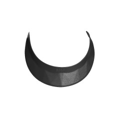 Visière pour casque Naca en cuir Noir