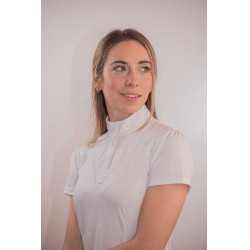 Polo de concours Pénélope Las Honey manches courtes Blanc