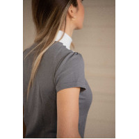 Polo de concours Pénélope Las Honey manches courtes Anthracite Gris