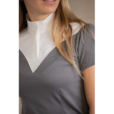 Polo de concours Pénélope Las Honey manches courtes Anthracite Gris