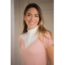 Polo de concours Pénélope Las Honey manches courtes Rose