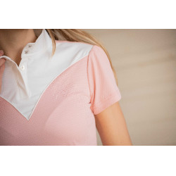 Polo de concours Pénélope Las Honey manches courtes Rose