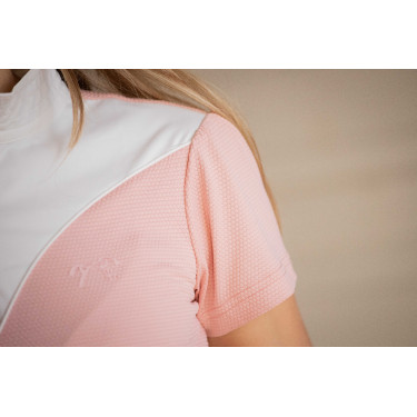 Polo de concours Pénélope Las Honey manches courtes Rose