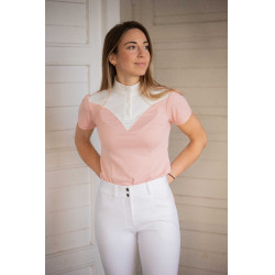 Polo de concours Pénélope Las Honey manches courtes Rose