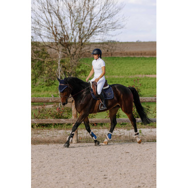 Pull-on Equithème Flora fond silicone Blanc