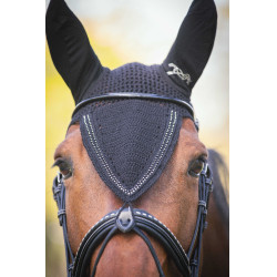 Bonnet pour chevaux long Pénélope strass Noir Bonnet pour chevaux long Pénélope strass Noir