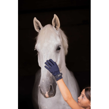 Gants Eden by Pénélope Hiver Marine Bleu marine