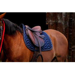 Tapis de selle Equithème Brocart Marine Bleu marine Tapis de selle Equithème Brocart Marine Bleu marine