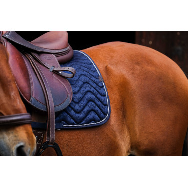 Tapis de selle Equithème Brocart Marine Bleu marine Tapis de selle Equithème Brocart Marine Bleu marine