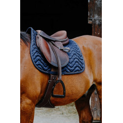 Tapis de selle Equithème Brocart Marine Bleu marine Tapis de selle Equithème Brocart Marine Bleu marine