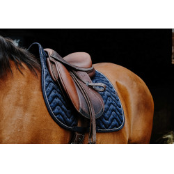 Tapis de selle Equithème Brocart Marine Bleu marine Tapis de selle Equithème Brocart Marine Bleu marine