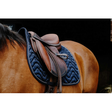 Tapis de selle Equithème Brocart Marine Bleu marine Tapis de selle Equithème Brocart Marine Bleu marine