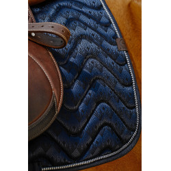 Tapis de selle Equithème Brocart Marine Bleu marine Tapis de selle Equithème Brocart Marine Bleu marine