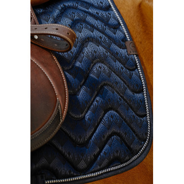 Tapis de selle Equithème Brocart Marine Bleu marine Tapis de selle Equithème Brocart Marine Bleu marine