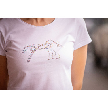 T-shirt Pénélope Iconic Strass Blanc