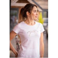 T-shirt Pénélope Iconic Strass Blanc