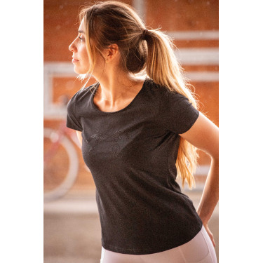 T-shirt Pénélope Iconic Strass Noir