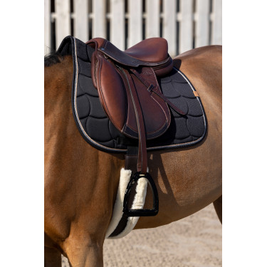 Tapis de selle Equithème Shiny Noir
