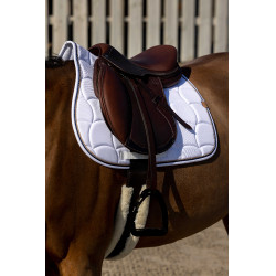 Tapis de selle Equithème Shiny Blanc Tapis de selle Equithème Shiny Blanc