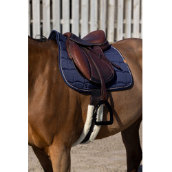 Tapis de selle Equithème Shiny Bleu marine