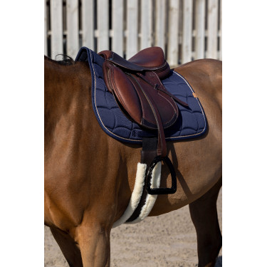 Tapis de selle Equithème Shiny Bleu marine