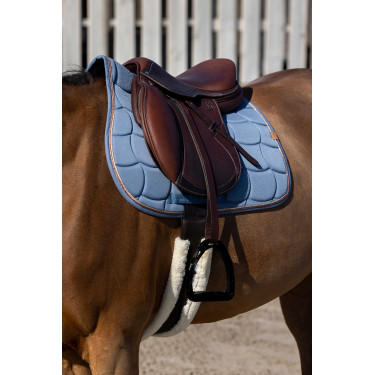 Tapis de selle Equithème Shiny Bleu