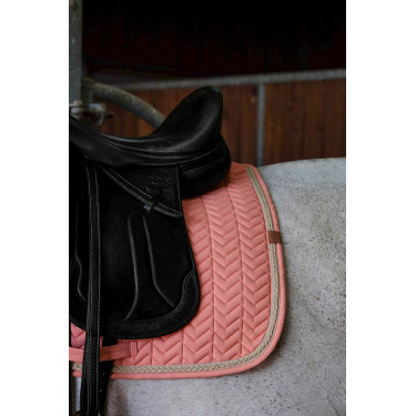 Tapis de selle Equithème Softy Saumon Rose