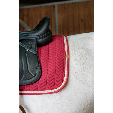Tapis de selle Equithème Softy Bordeaux